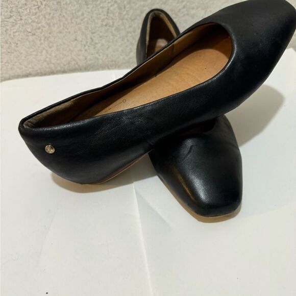 Frankie 4 Saving Soles Shoes Womens 9 Gianna Black Leather Ballet Flats - Picture 3 of 12